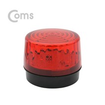 Coms 원형 LED 경광등 Red Light 차량경광등, 1개