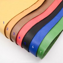패브릭 가죽 인조 소파 소가죽 조각용 두꺼운 천연 가죽 두께 약 2mm 7 가지 색상, 02 30x10 cm_04 color No.4