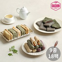 [다신샵] 저탄수 곤약현미떡 9종 혼합세트(절편+가래떡+설기떡), 18팩, 35g