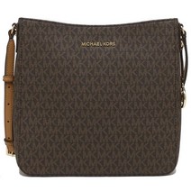 마이클코어스 젯셋트래블 라지 메신저백 브라운 로고 35F8STVM7B BROWN LOGO