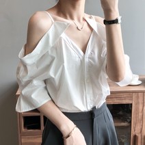 패스타임 여성 여름 러블리 어깨 오프숄더 반팔 블라우스 데이트룩 나들이 바캉스