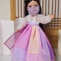 인형 한복 구그달 김유정 무희복 1벌 세트 베이비돌 파올라레이나 구체관절인형 완제품, 30cm 도리스돌