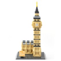 세계 랜드마크 건축물 블럭 영국 런던 빅벤 890pcs 레고호환 블럭 받침 포함 풀박스