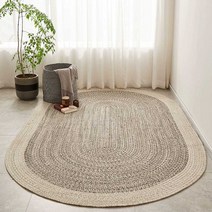 라탄 러그 반원형 여름 거실 침실 바닥 카페트 매트, 러그 A(180x270cmㅣ하단이미지 참조)