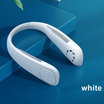 서큘레이터 무소음선풍기 zaoxi xiaomi 5000mah 목 팬 매달려 무풍선풍기, 9000mah 흰색