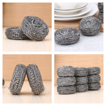 C2L 철수세미 스텐수세미 탄냄비닦기 6개 스텐냄비얼룩제거 냄비수세미 냄비탄거제거 스테인레스수세미 철수세미 찌든때수세미 스텐냄비수세미