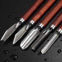 과일 조각칼 나이프 푸드 카빙 스테인레스 5종 세트, 다섯 조각 세트 60도 이상 4cm 12cm