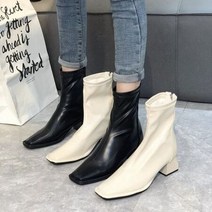 여자 가을신발 미들 편한부츠 5CM굽 패션부츠