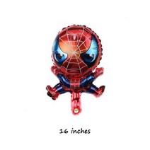 스파이더맨 테마 생일 용품 3d 그레이트 스파이더 호일 풍선 일회용 식기 냅킨 컵 생일 파티 장식, 스파이더 베이비 - 1pcs