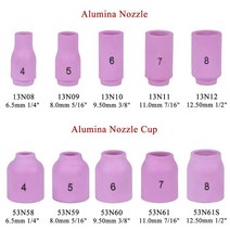 WP17 WP26 TIG 10 용 용접 토치 스터 비 가스 렌즈 고온 유리 컵 키트 내구성 좋은 실용적인 액세서리 4, 한개옵션0