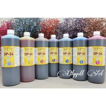 들꽃아트 안개보존액 1리터 1개 46색 / 프리저브드 용액 드라이플라워 보존화 염색약, 16.레드