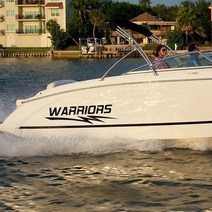 보트 바디 데칼 스타일링 엔진 후드 장식 말린 낚시 스티커 요트 Z506 에 대한 사용자 정의 선박 이름, [04] XL 176x56cm, [07] No.7 Sky Blue