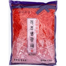 [더착한푸드]채초생강(하나 1K) 식자재마트 대용량 업소용 하나생강 적초생강 초생강 생강반찬, 1, 1000g