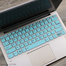키보드 커버 레노버 디어패드 요가 슬림 7 14 AMD 4700u 2020 노트북 인치 m7 실리콘 키보드 커버 스킨 프, 한개옵션2, 05 Skyblue, 한개옵션1