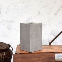 모던 시멘트 대형 사각 20x20x35cm 화분