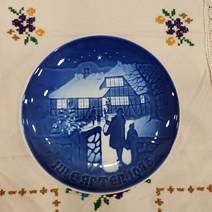 (엔틱/빈티지) 로얄코펜하겐 1973년 빙앤그뢴달 B&G 크리스마스 기념접시