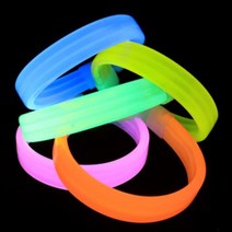 야광팔찌 야광봉 응원봉 로고인쇄 제작, 01.야광밴드 - 파랑