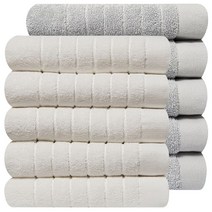 호텔수건 170g 30수 코마사, 10개, 소프트그레이+화이트