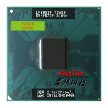 인텔 코어 듀오 T2600 SL8VN 중고 스레드 CPU 프로세서 2M 31W 소켓 M/mPGA478MT 2.1 GHz, 한개옵션0