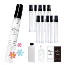 향수 만들기 키트 원형스프레이 10ml x10개 나만의 수제향수 재료, 원형향수10mlx10개 세트, 그랜베리쳐트니