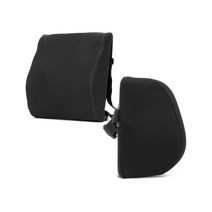 의자 팔걸이 받침대 사무용 메모리폼 팔꿈치 쿠션 2개, 블랙
