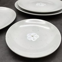 여주도자기 배꽃정감 도자기그릇 원접시