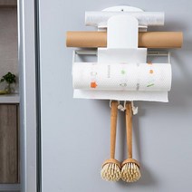 모나코올리브 무타공 랩 키친타월 호일 다용도 걸이 주방 정리, 무타공 랩 키친타월 걸이