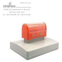 [파고앤랩스] 고급 만년 스탬프 도장 만들기 103X78mm 명판 대형 스템프 주문 제작 맞춤 박스 날인, 검정
