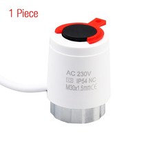 산업용 열풍기 공업용 바닥 난방 밸브 NC 230V 전기 열 액추에이터 매니 폴드 온도 조절기 M30x1.5, 01 1 Piece White