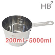 스텐계량컵 비커 5종 계량컵 비이커 다용도 주방 쿠킹, 2000ml