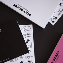 [비온뒤] STAY READY 플래너 (6개월) / 먼슬리 위클리 스티커포함 모눈 시간표 일정관리 장기플랜, 오트