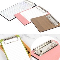 식당 주문서 영수증 끼움용 클립보드 메뉴선택 메모지받침 패밀리레스토랑 사무용품 원데이클래스, 1개, 200-갈색