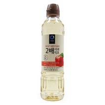 청정원 2배 사과식초, 5개, 500ml