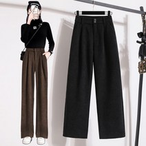 코듀로이와이드팬츠 바지 겨울 패션 캐주얼 사이즈 스트레이트