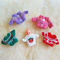 [바보사랑] 손뜨개 인형옷 니트, (6)네이비