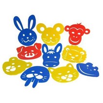 r2i3fs 물감 디오메 스텐실 자이언트 마스크 미술놀이 물감 물감놀이 스텐실 유아물감