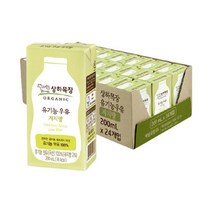 매일유업 상하목장 유기농 저지방 멸균우유 200ml x 24팩, 단품
