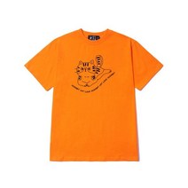 남자 여자 쿨 면 봄 반팔티 티셔츠 뉴해빗 N/H LOVE CAT 반팔티 (DBSNHC-006)