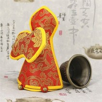 손으로 만든 티베트어 불교 사원 명상 노래 벨 dorje vajra buddhism practice instrument, 가방과 백동, l