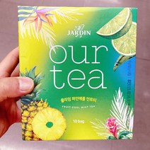쟈뎅 아워티 쿨라임 파인애플 민트티 18.2g x 10입