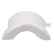 MARS WELLNESS 메모리 폼 베개 100% 폴리에스터 목 편안한 수면 및 낮잠용 인체 공학적 침대 디자인 니트 원단 통증 완화 134532