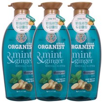 드림마켓 답답한 두피를 위한 비듬 쿨링케어!! 오가니스트 페퍼민트진저 샴푸500ml 샴푸, 3개, 500ml
