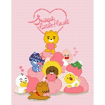 DIY 카카오 보석십자수 스위트하트 핑크 40x50, 2)스위트하트_핑크_큐빅페인팅