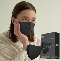 이노케어플러스 Cu마스크 컬러 새부리형 마스크 대형(L), 1매입, 20개, 블랙