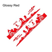 8PCS 자동차 차량용 도어 사이드 스티커 포드 레인저 랩터 F150 오프로드 4X4 클라이머 픽업 DIY 악세사리, 04 Glossy Red