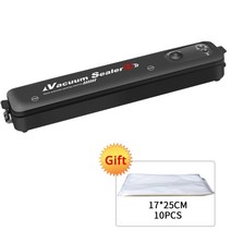 밴드실러 진공 포장 비닐 자동 수동 포장기 기계 전기 220v110v 상업 가정용 식품 저장 기 10pcs 가방, au 플러그, 협력사, 검은 색