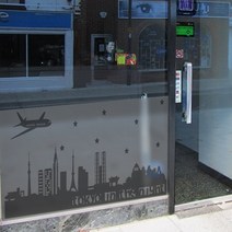 [천삼백케이] [꾸밈] ps010m-무점착유리시트Tokyo in the ni, 단품