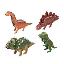 퍼즐피플 3D종이/우드락 입체모형퍼즐, 공룡시리즈1 4종 우드락 3D 입체퍼즐, 47p
