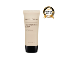 [무료배송 QR코드 정품] 인셀덤 아쿠아 프로텍션 선 젤 SPF 50+ PA++++ 가볍고 눈시림없는 촉촉 물광 수분 선크림