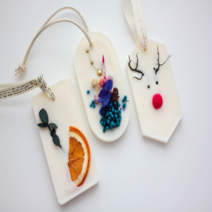 이루다왁스타블렛키트 방향제만들기 2개완성, 직사각형, 오렌지&시나몬, 체리블라썸